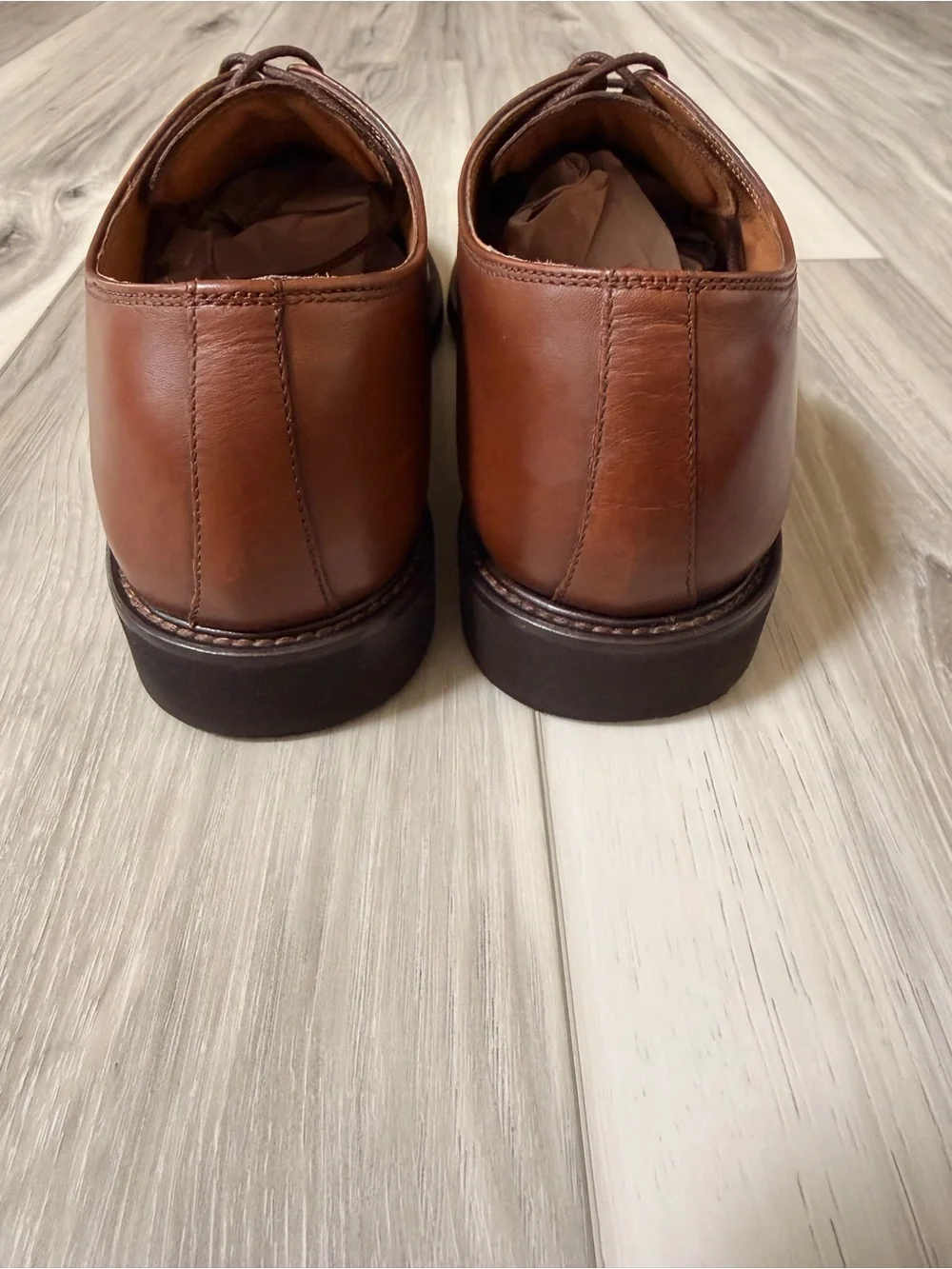Florsheim Limited Brown Leather Plain Toe Derby Dress Shoes Men’s 9 D